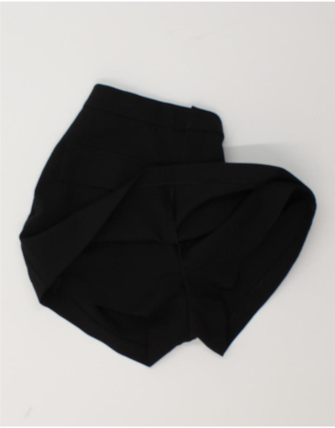 Zara Mujer Falda Pantalón UK 8 Small Poliéster Negro