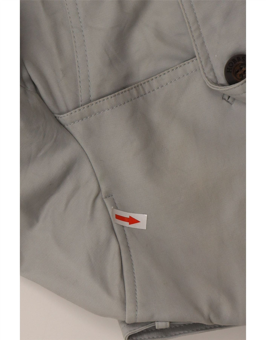 HOBBS Gabardina para mujer UK 10 Small Gris Algodón