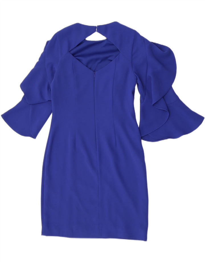 Vestido tubo de manga 3/4 para mujer Coast UK 42 Poliéster azul medio