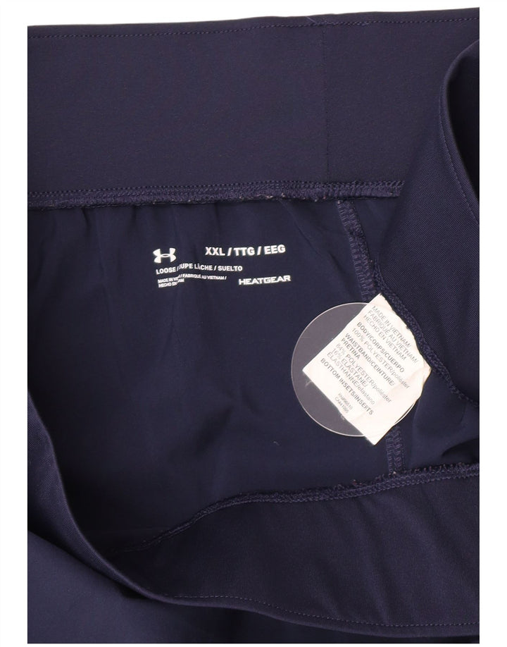 Under Armour Pantalones cortos deportivos para mujer UK 20 2XL Azul marino Poliéster