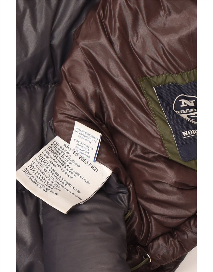 NORTH SAILS Chaqueta acolchada para hombre ES 38 Marrón medio Poliamida