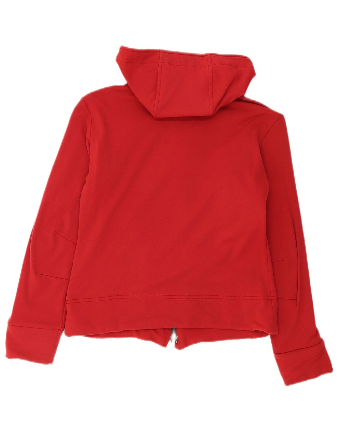 Murphy & Nye Suéter con capucha y cremallera corta para mujer UK 14 Medium Red