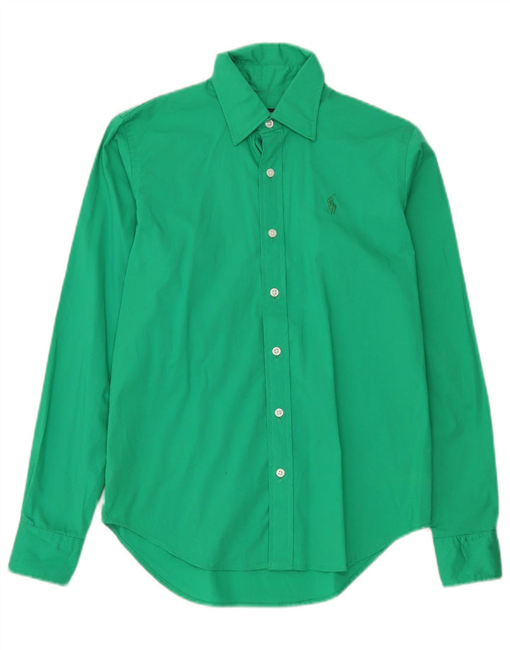 RALPH LAUREN Camisa para mujer US 4 Pequeño Algodón Verde