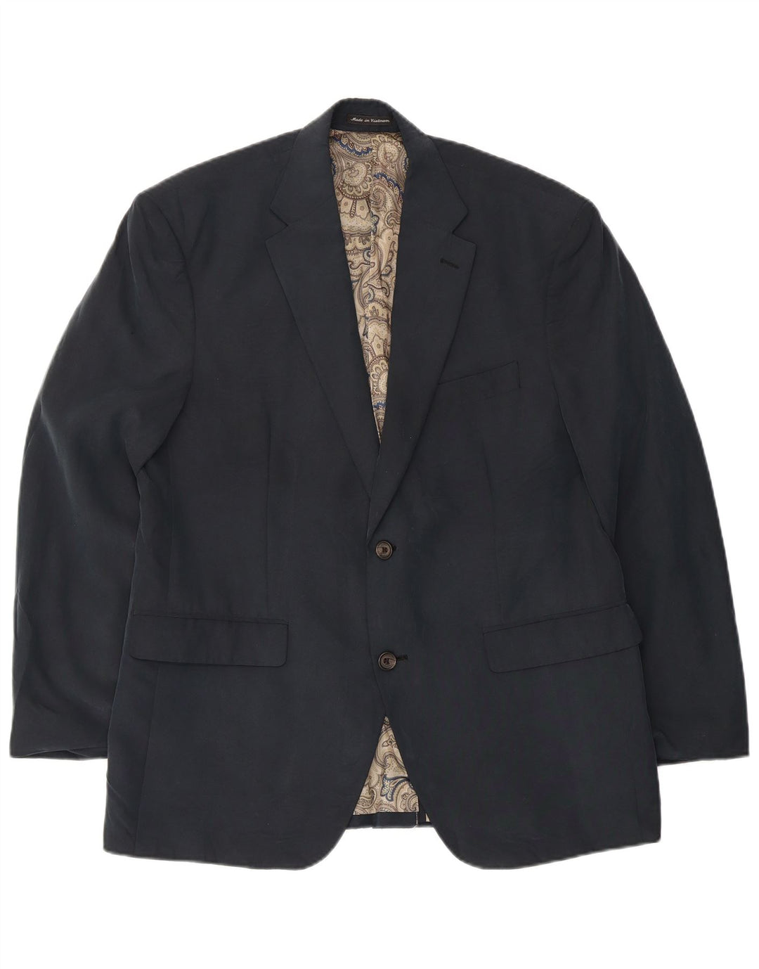 Ralph Lauren Chaqueta Blazer de 2 Botones para Hombre UK 40 Medium Azul Marino Modal