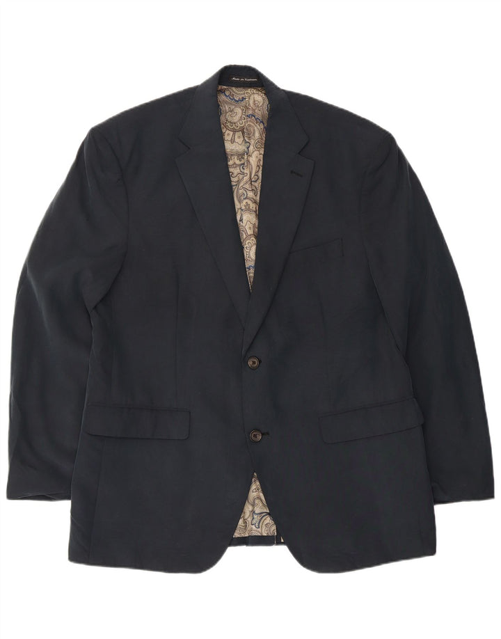 Ralph Lauren Chaqueta Blazer de 2 Botones para Hombre UK 40 Medium Azul Marino Modal