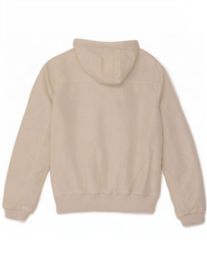 Jack & Jones Chaqueta Bomber con Capucha para Hombre UK 38 Medium Blanco Poliéster
