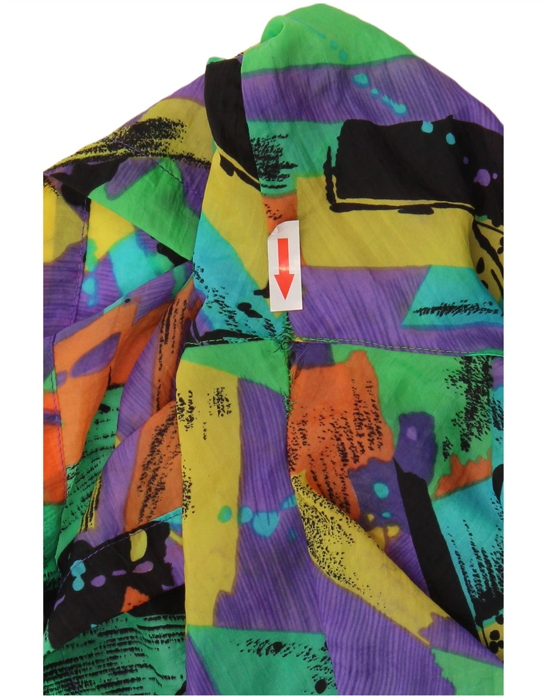 Vintage Mens Swim Shorts 2XL Multicolor Tie Dye Nylon