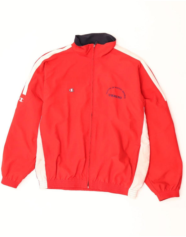 Champion Chaqueta de chándal para hombre XL Poliéster color block rojo
