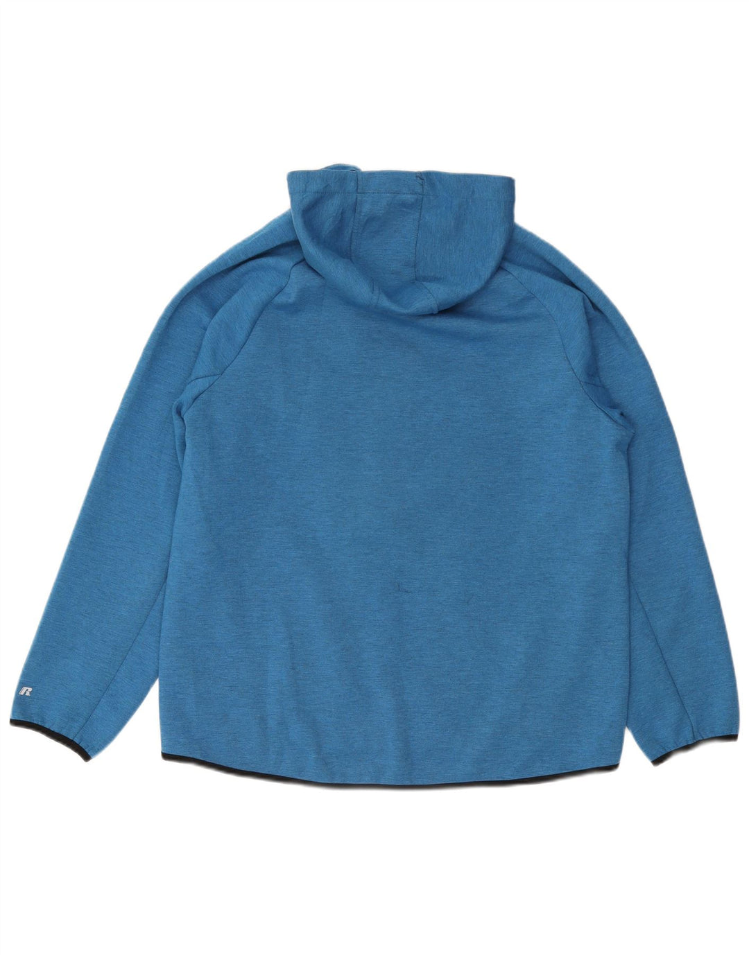 Russell Athletic - Sudadera con capucha y cremallera para hombre, talla 42/44, algodón azul grande