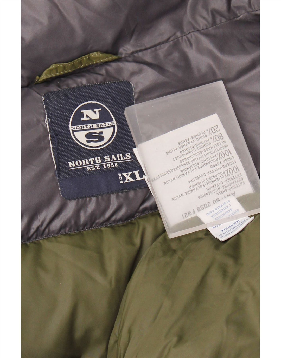 NORTH SAILS Chaqueta acolchada para hombre ES 42 XL Poliamida azul marino