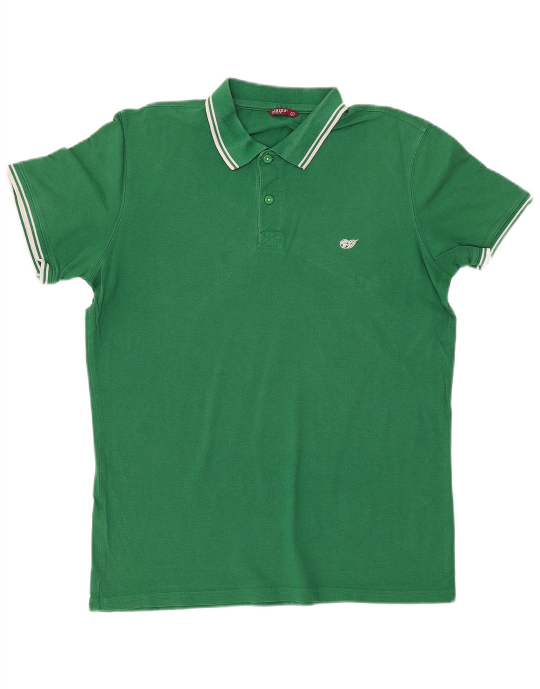 Polo Carrera Hombre Grande Algodón Verde