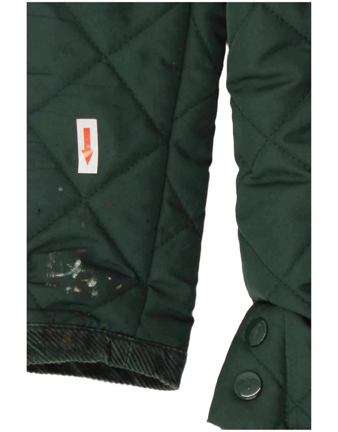 Pierre Cardin Chaqueta acolchada para hombre UK 38 Poliéster verde medio