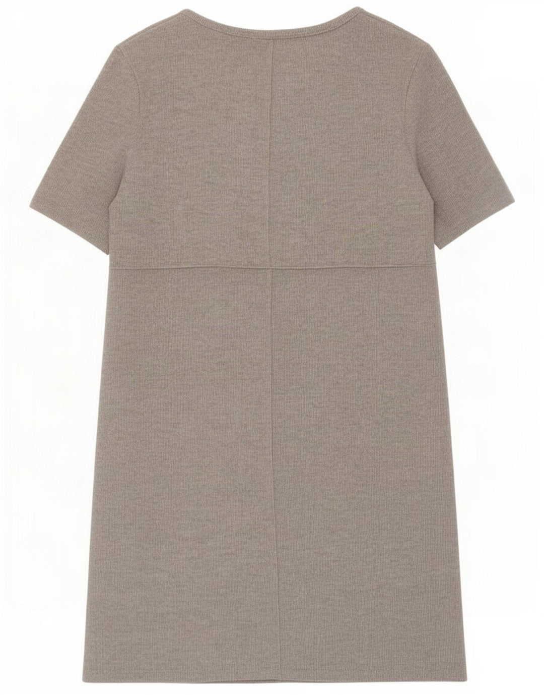 Zara Vestido recto para mujer ES 42 Poliéster gris medio