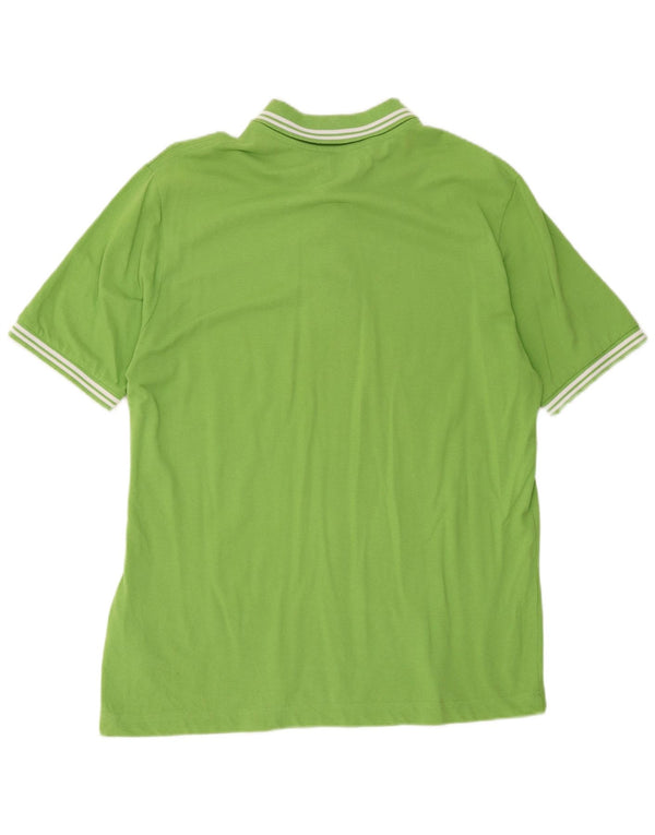 Kappa Polo Hombre Grande Verde Algodón
