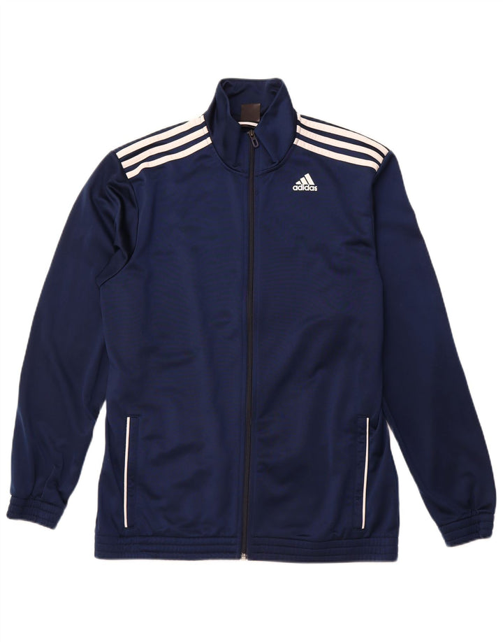 ADIDAS Chaqueta de chándal para hombre UK 44/46 Grande Azul marino Poliéster