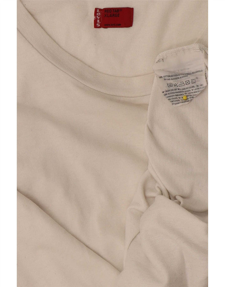 Levi's Hombre Top Manga Larga XL Algodón Blanco
