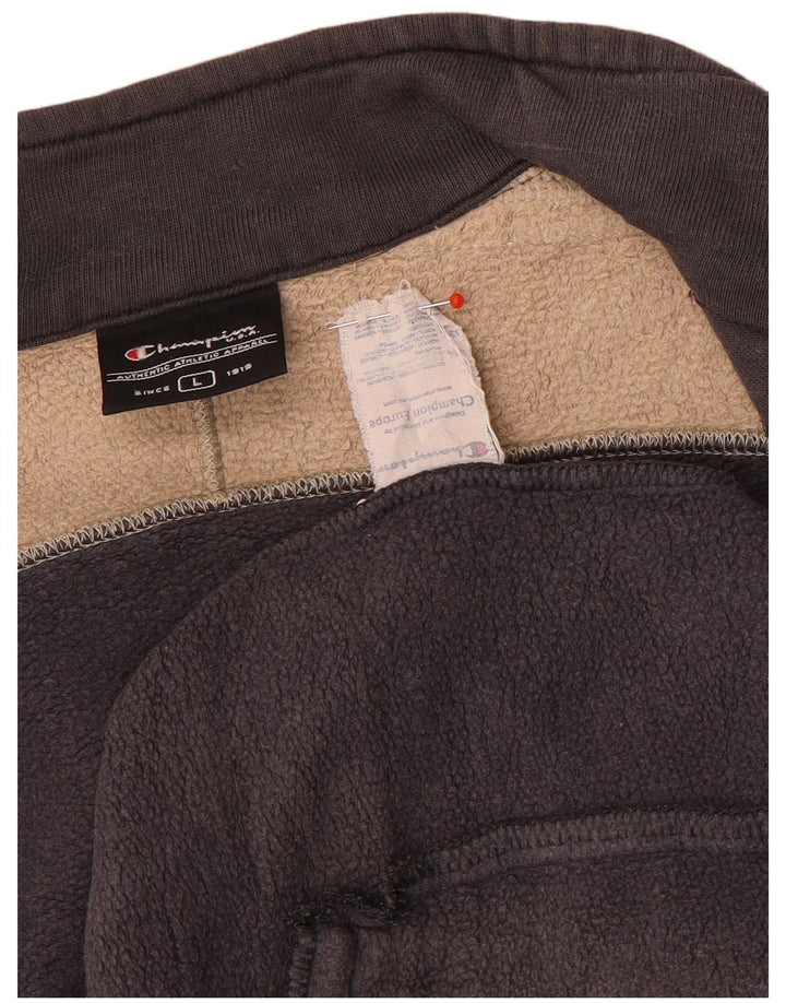 Champion Chaqueta De Chándal Para Hombre Grande Marrón Colorblock Algodón