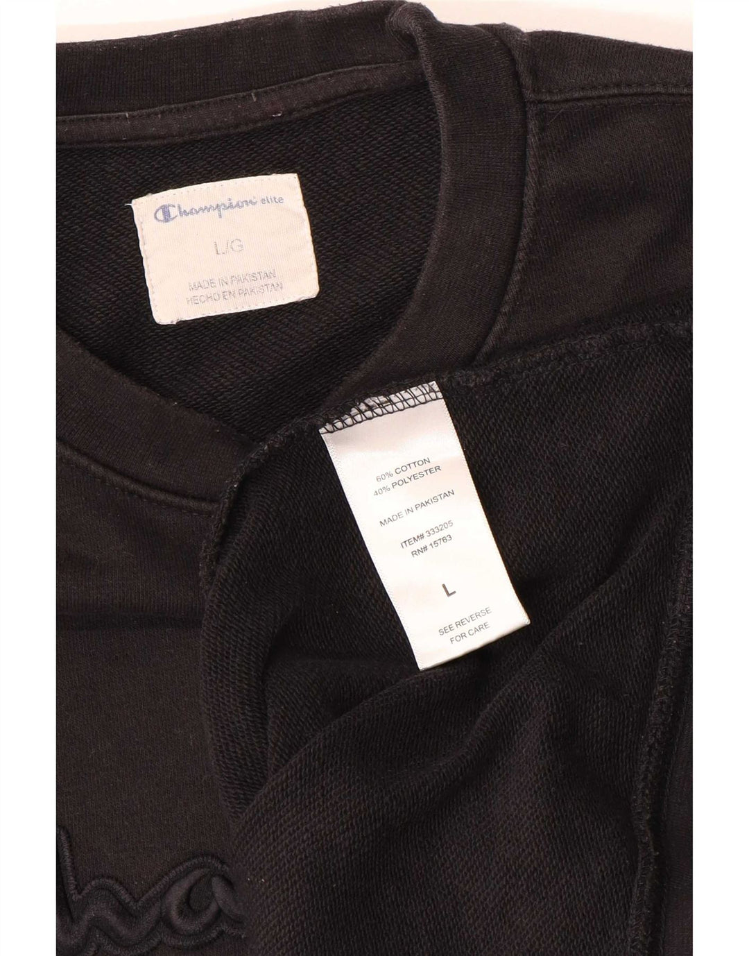 Champion Sudadera Gráfica para Hombre Jersey Grande De Algodón Negro