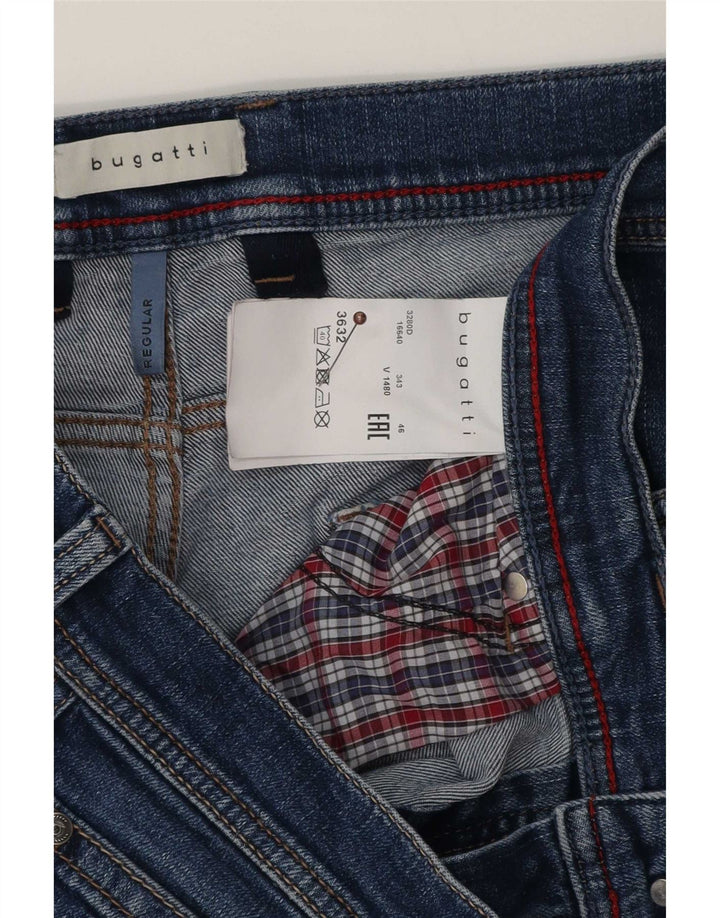 Bugatti Vaqueros Rectos Regulares Para Hombre W36 L32 Algodón Azul