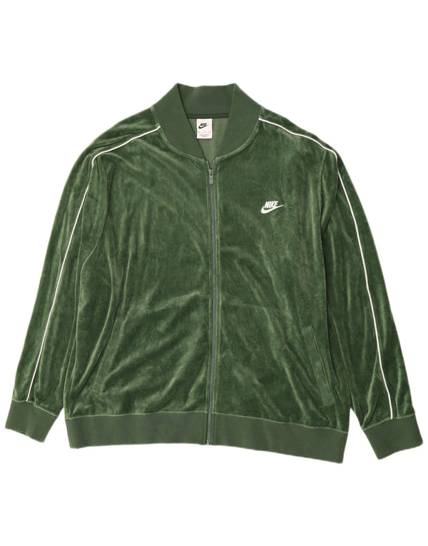 Nike - Chándal de terciopelo para hombre, talla 2XL, algodón verde