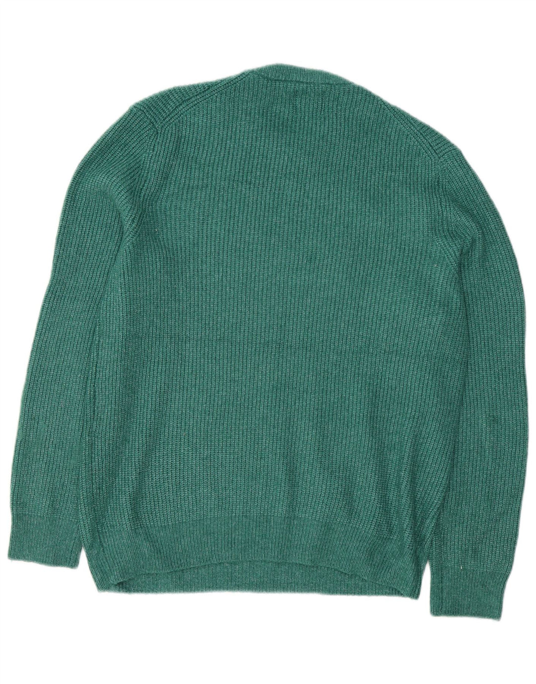 Marks & Spencer - Jersey de cuello redondo para hombre, talla grande, poliamida verde