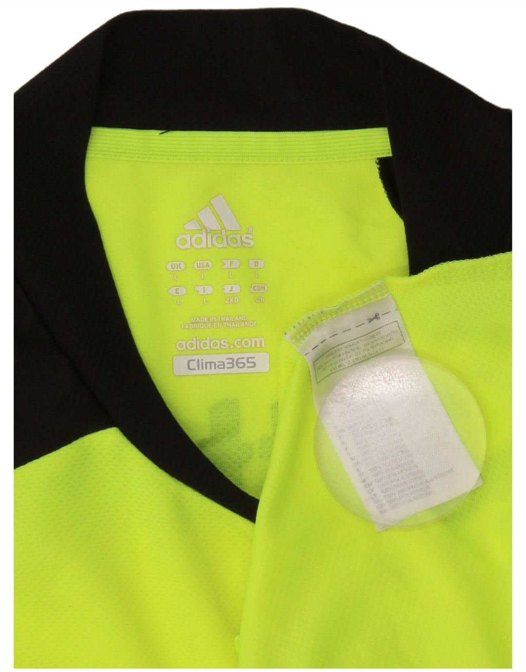 Adidas Hombre Camiseta Gráfica Top Grande Verde Colorblock Poliéster
