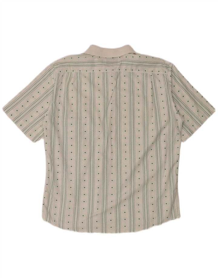 People Camisa de manga corta para hombre con rayas blancas grandes