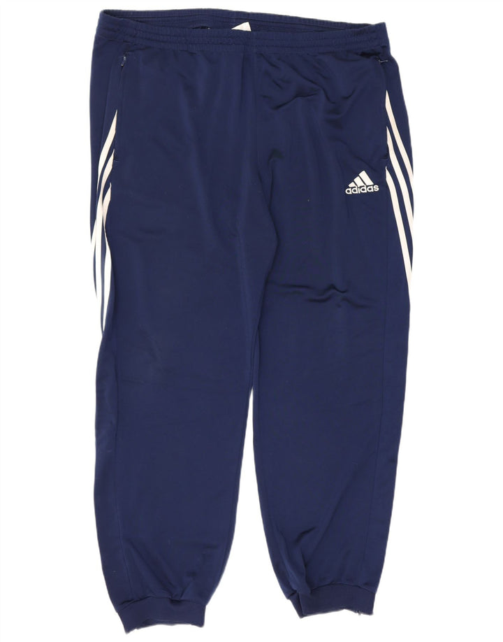 Adidas Pantalones de chándal para hombre Joggers 2XL Azul marino Poliéster