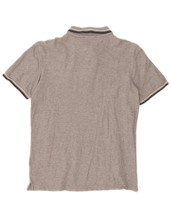 Fila Polo para hombre pequeño gris a rayas