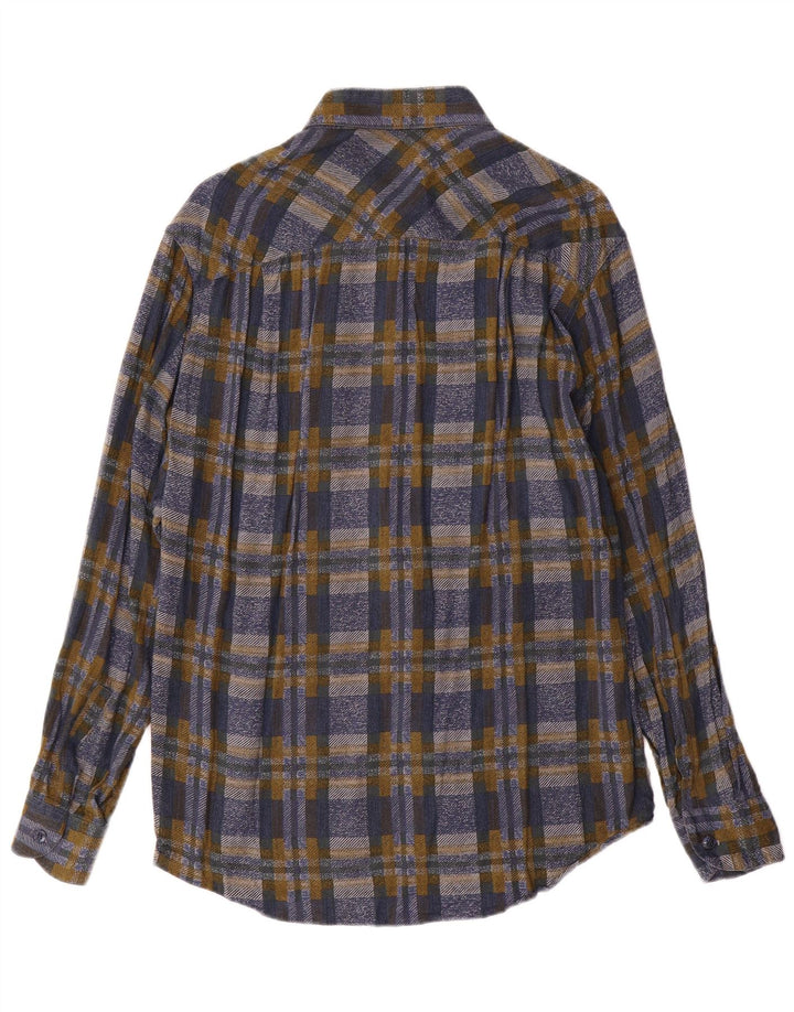 AZZURRA Camisa De Franela Mediana De Viscosa A Cuadros Multicolor