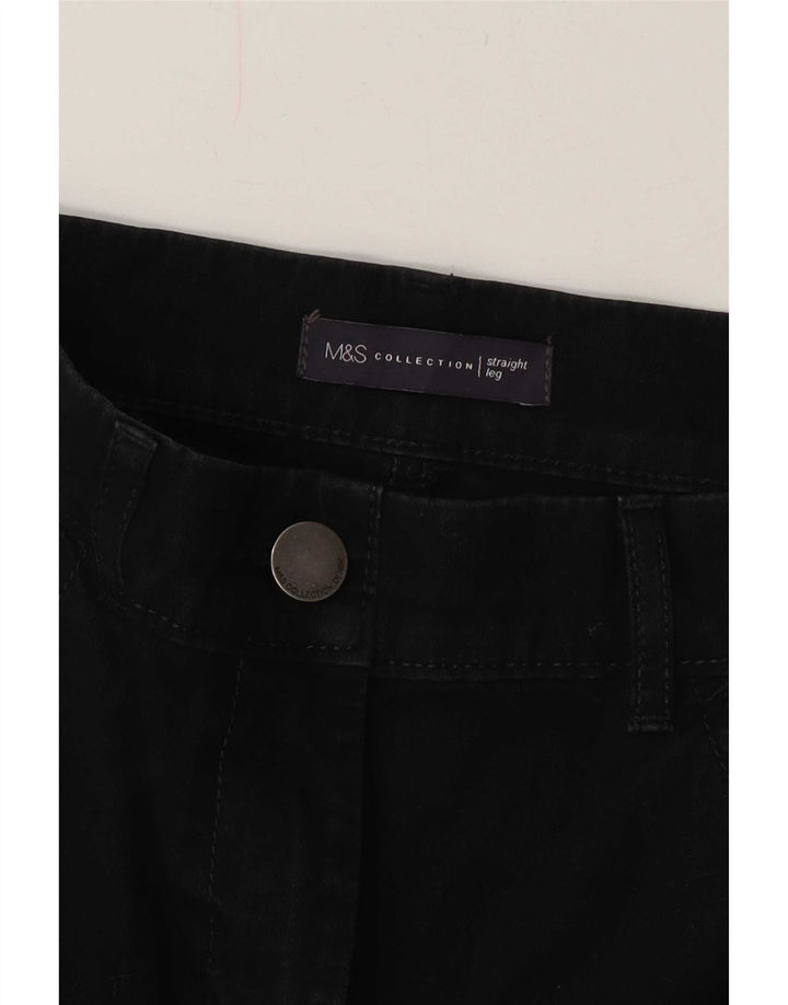 Vaqueros rectos para mujer Marks & Spencer W32 L30 Negro