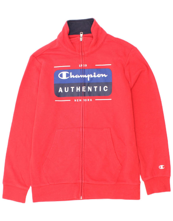 Champion Chaqueta de chándal gráfica para niños 9-10 años Mediana Algodón Rojo