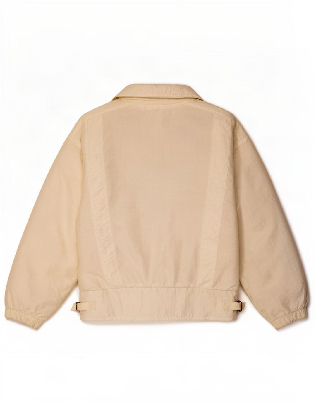 Vintage mujer bombardero chaqueta Reino Unido 14 blanco grande