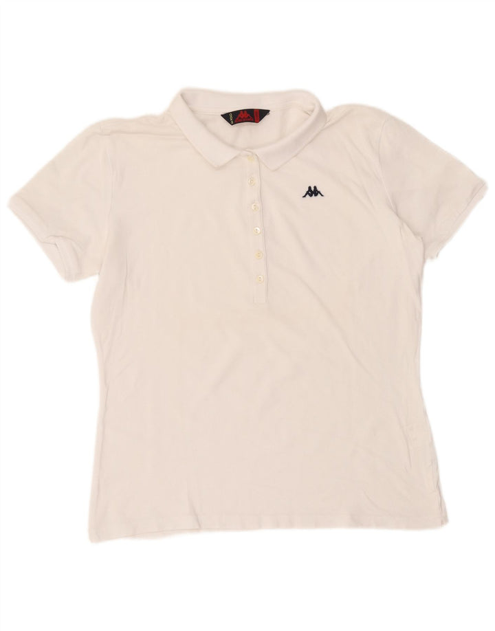 Kappa Polo Mujer UK 40 XL Blanco