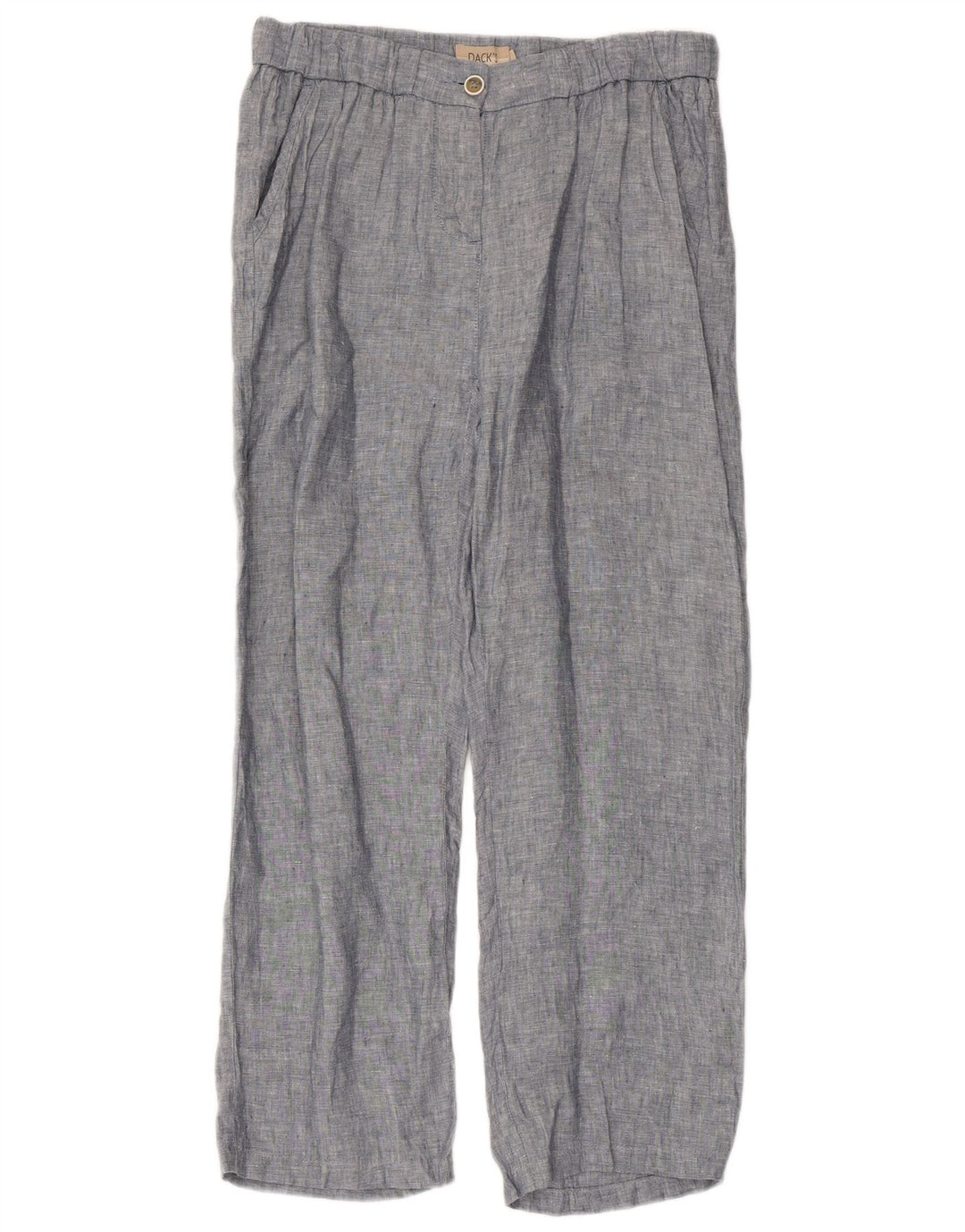 DACK'S Pantalones chinos de pierna ancha para mujer, talla pequeña, W30 L27, color azul