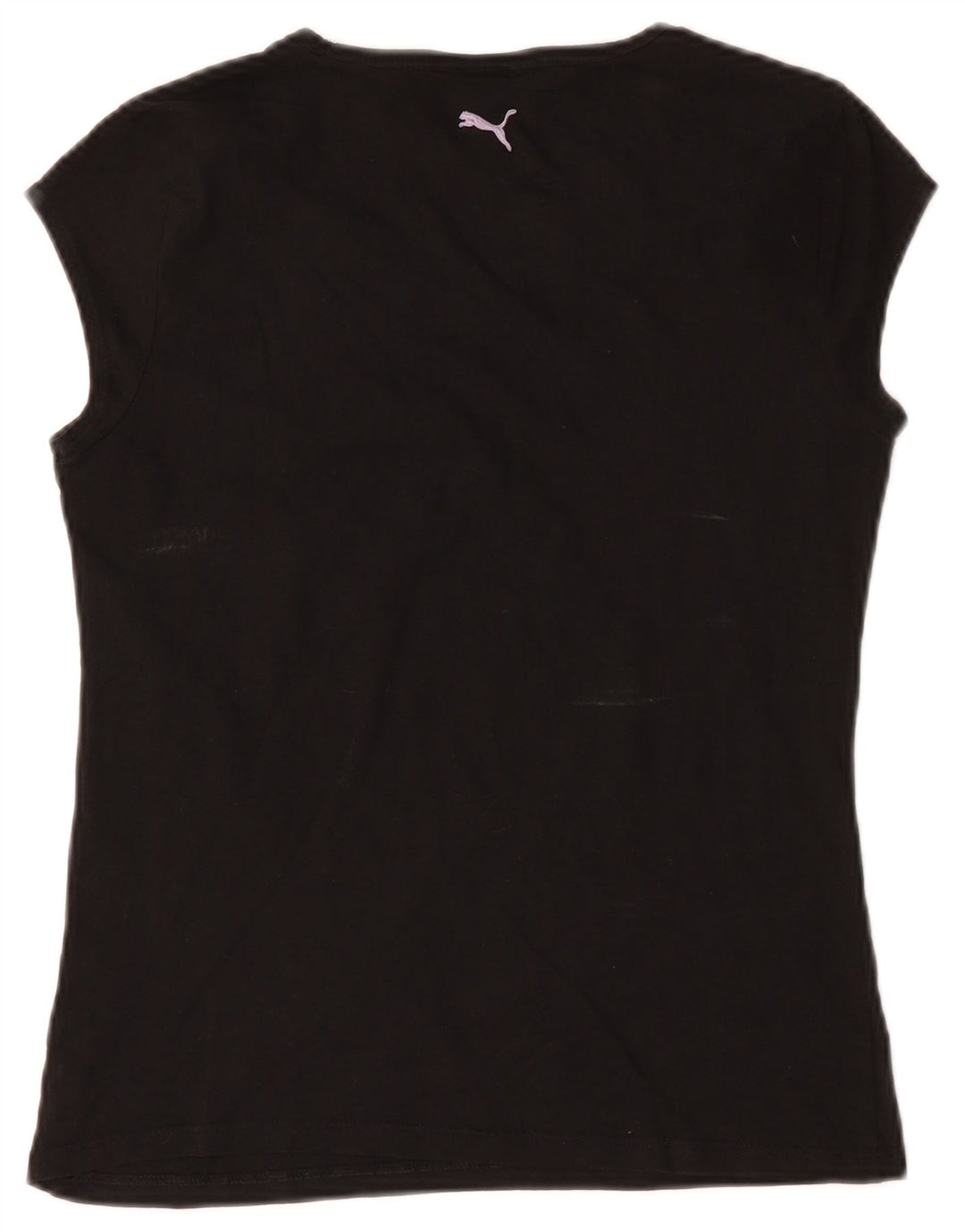 Puma - Camiseta gráfica para mujer, talla 40, talla grande, color negro