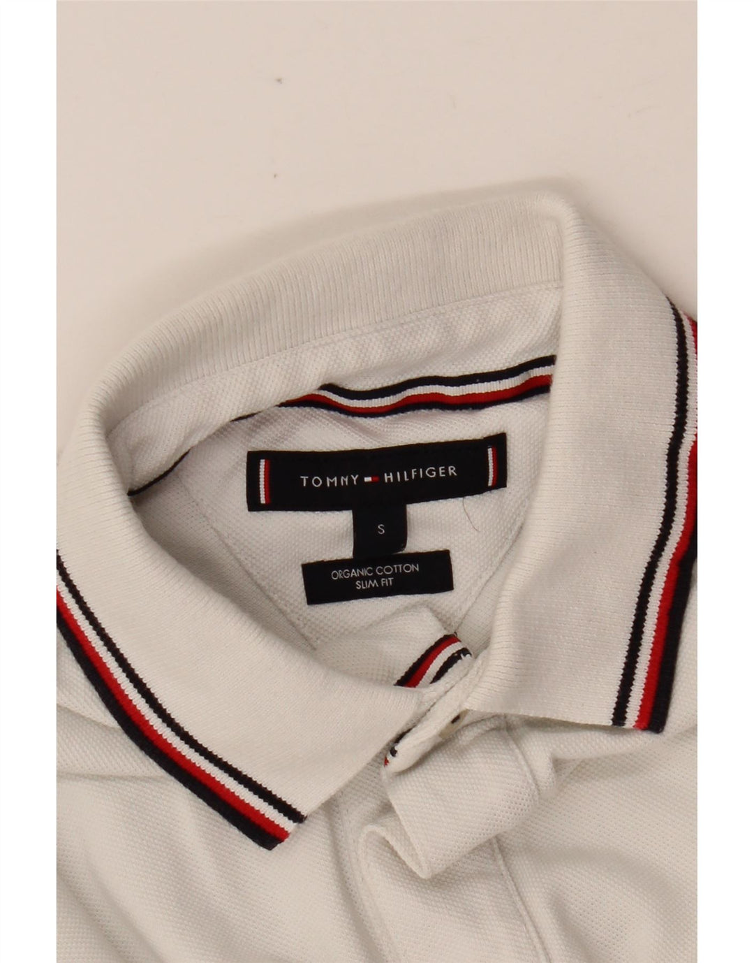 TOMMY HILFIGER Polo Slim Fit para Hombre Blanco Pequeño
