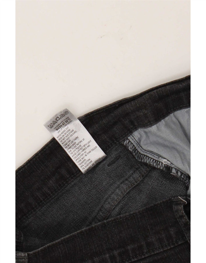 Marks & Spencer Jeans Bootcut para Mujer UK 10 Small W30 L29 Algodón Negro