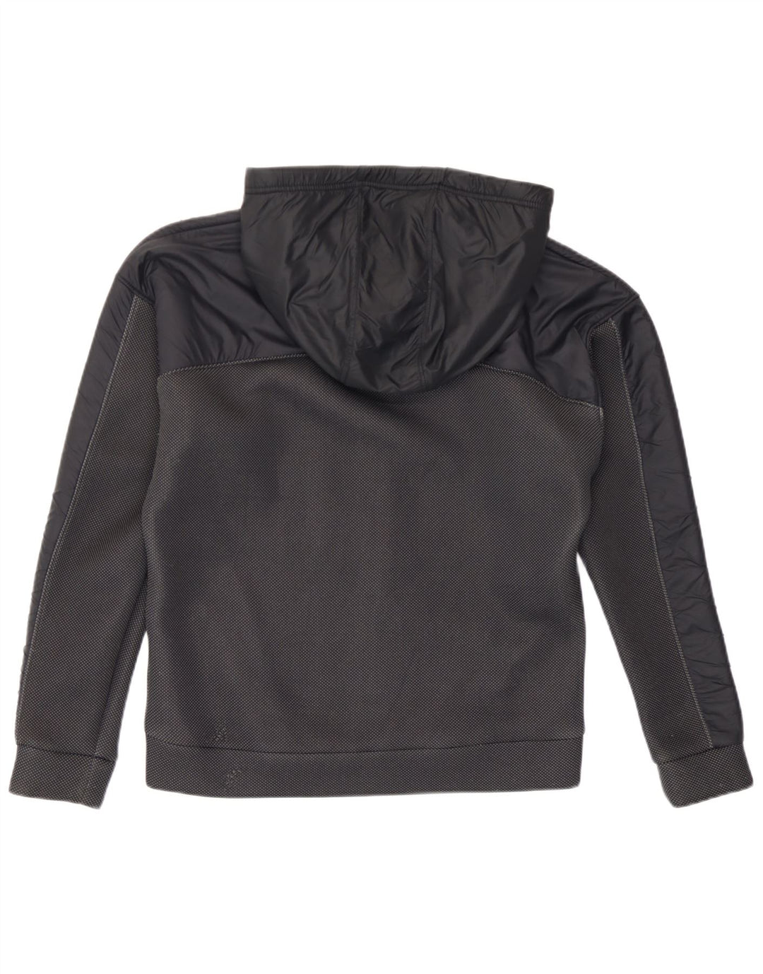 Under Armour Sudadera con capucha y cremallera gráfica para hombre, poliéster moteado negro pequeño