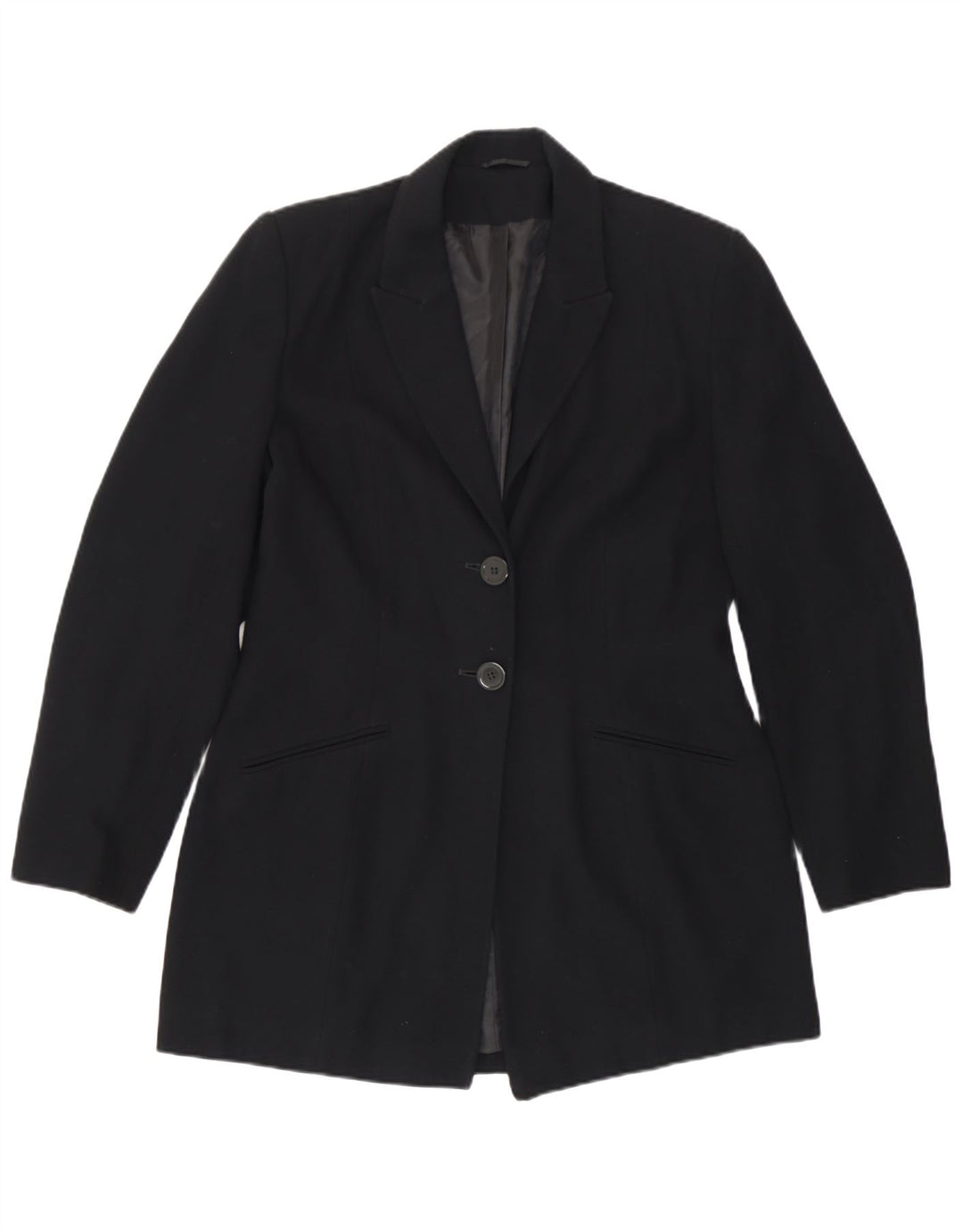 Principios Chaqueta tipo blazer de 2 botones para mujer UK 40 Mediano Poliéster negro