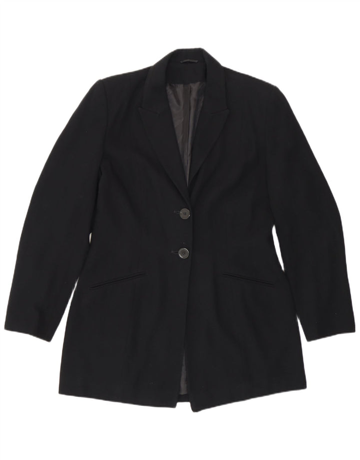 Principios Chaqueta tipo blazer de 2 botones para mujer UK 40 Mediano Poliéster negro
