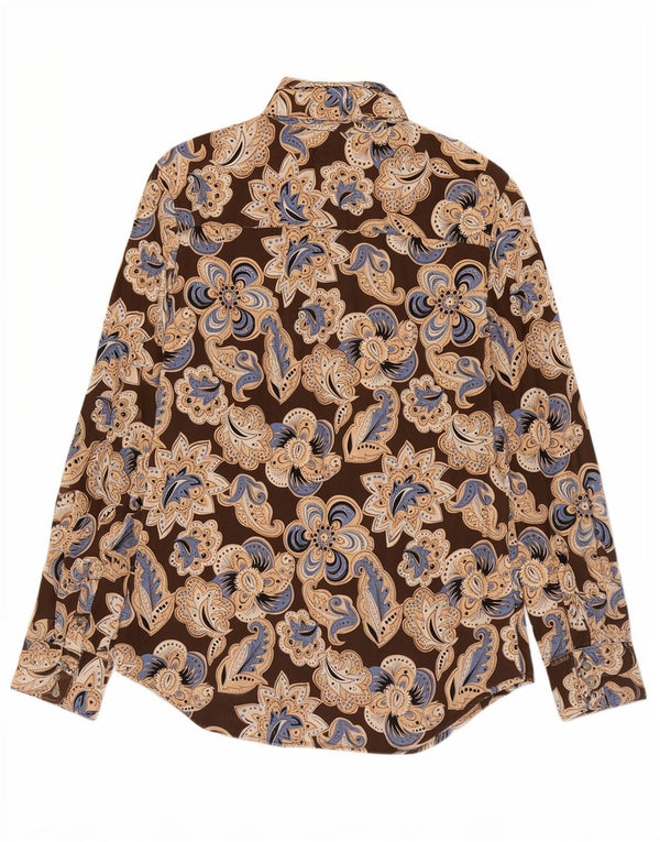 Calvin Klein Jeans Camisa para hombre grande Beige Paisley Algodón
