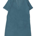 Zara Mujer Vestido Recto Extragrande UK 40 Small Azul