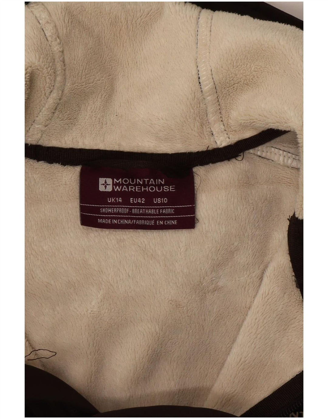 Chaqueta cortavientos con capucha para mujer Mountain Warehouse UK 44 Grande Marrón