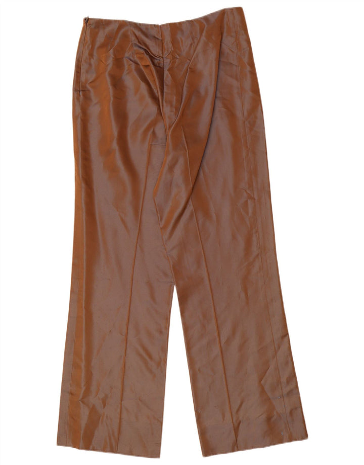 LA PERLA Pantalones casuales rectos Marvel para mujer IT 44 Medium W28 L28 Marrón