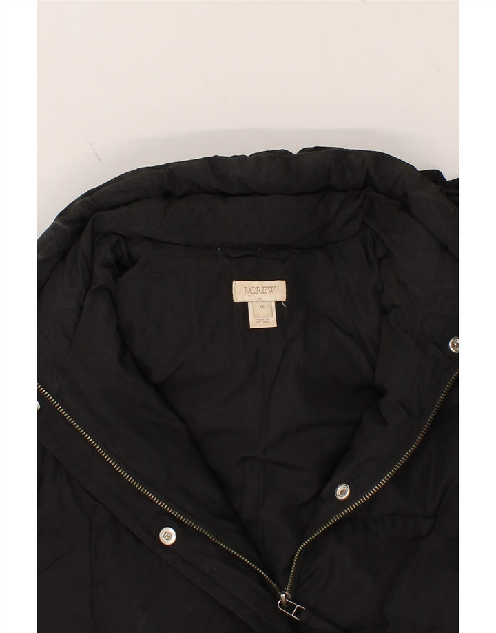 J. CREW Womens Hooded Padded Jacket UK 6 XS Black Polyester Vintage J. Crew and Second-Hand J. Crew from Messina Hembry 