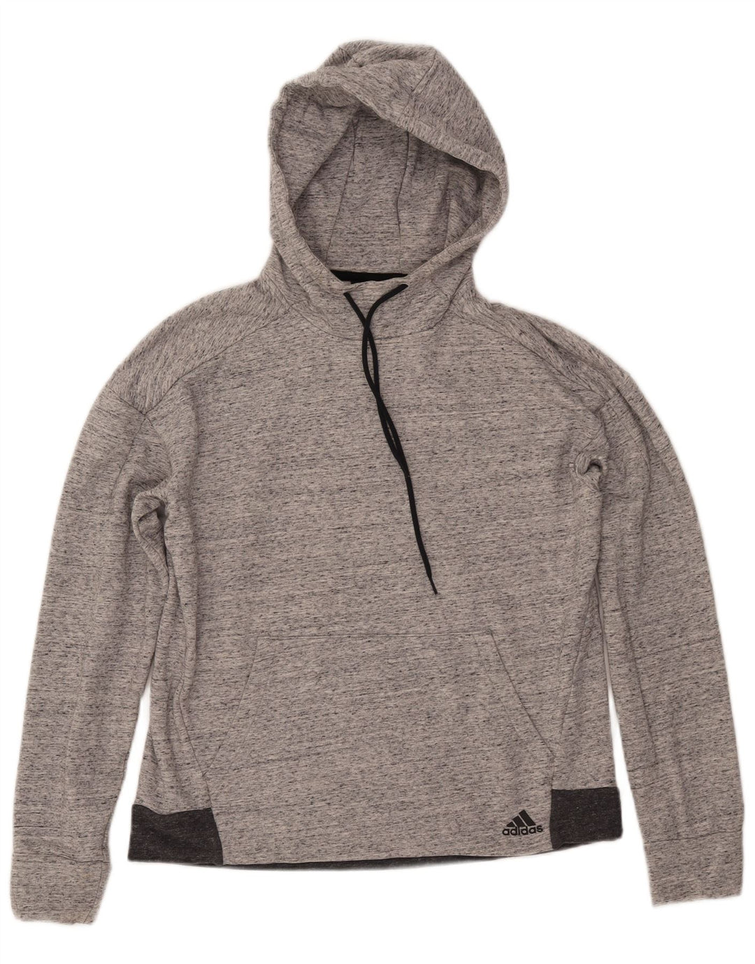 ADIDAS Sudadera con capucha para mujer UK 16/18 Grande Gris Moteado Algodón