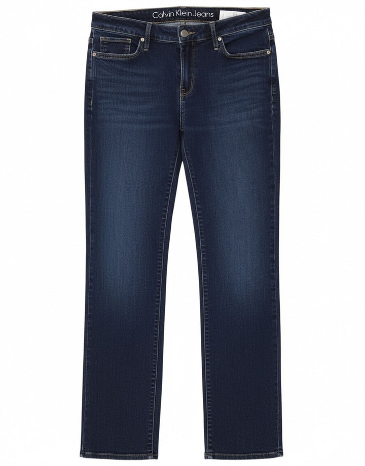 Vaqueros Rectos Calvin Klein Mujer W30 L32 Azul Marino