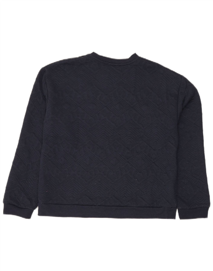 Zara Hombre Sudadera Jumper Small Azul Marino Argyle/Diamond