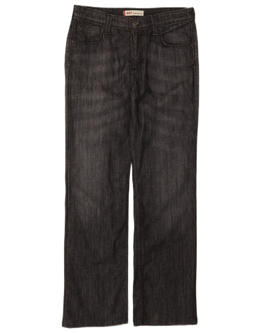 Vaqueros Levi's Mujer 627 Rectos W30 L29 Algodón Gris